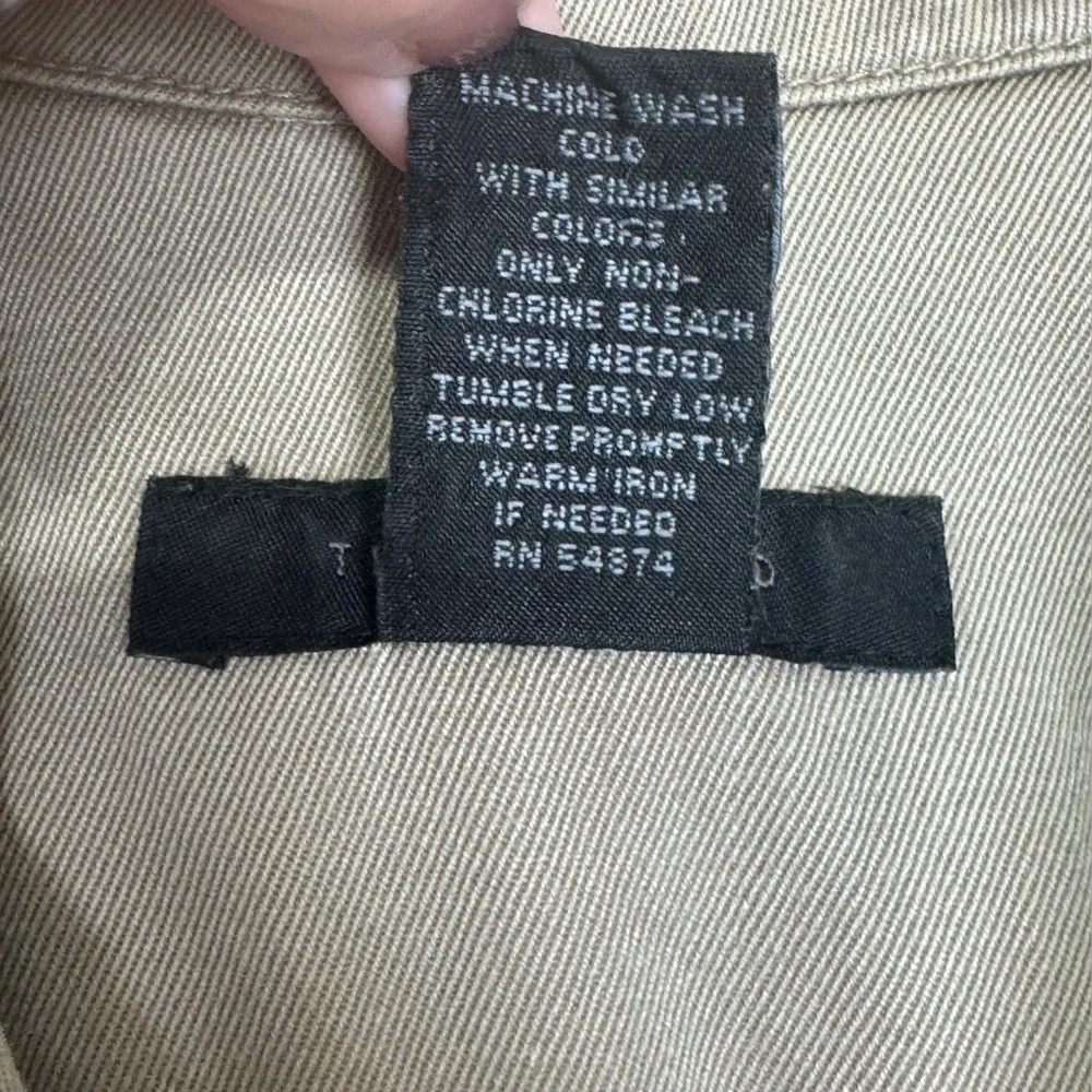 Y2K The Limited Womens Military Utility Jacket Cotton Button‎ Zip Pockets Small